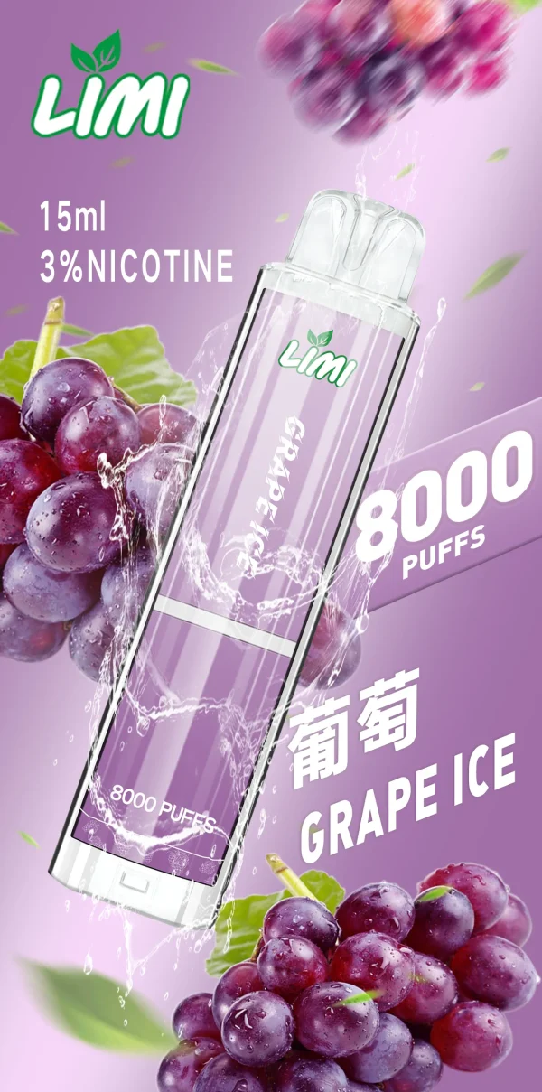 辣妹 LIMI 8000口 發光抛棄式電子煙 8000PUFFS辣妹發光機身：圖片 5